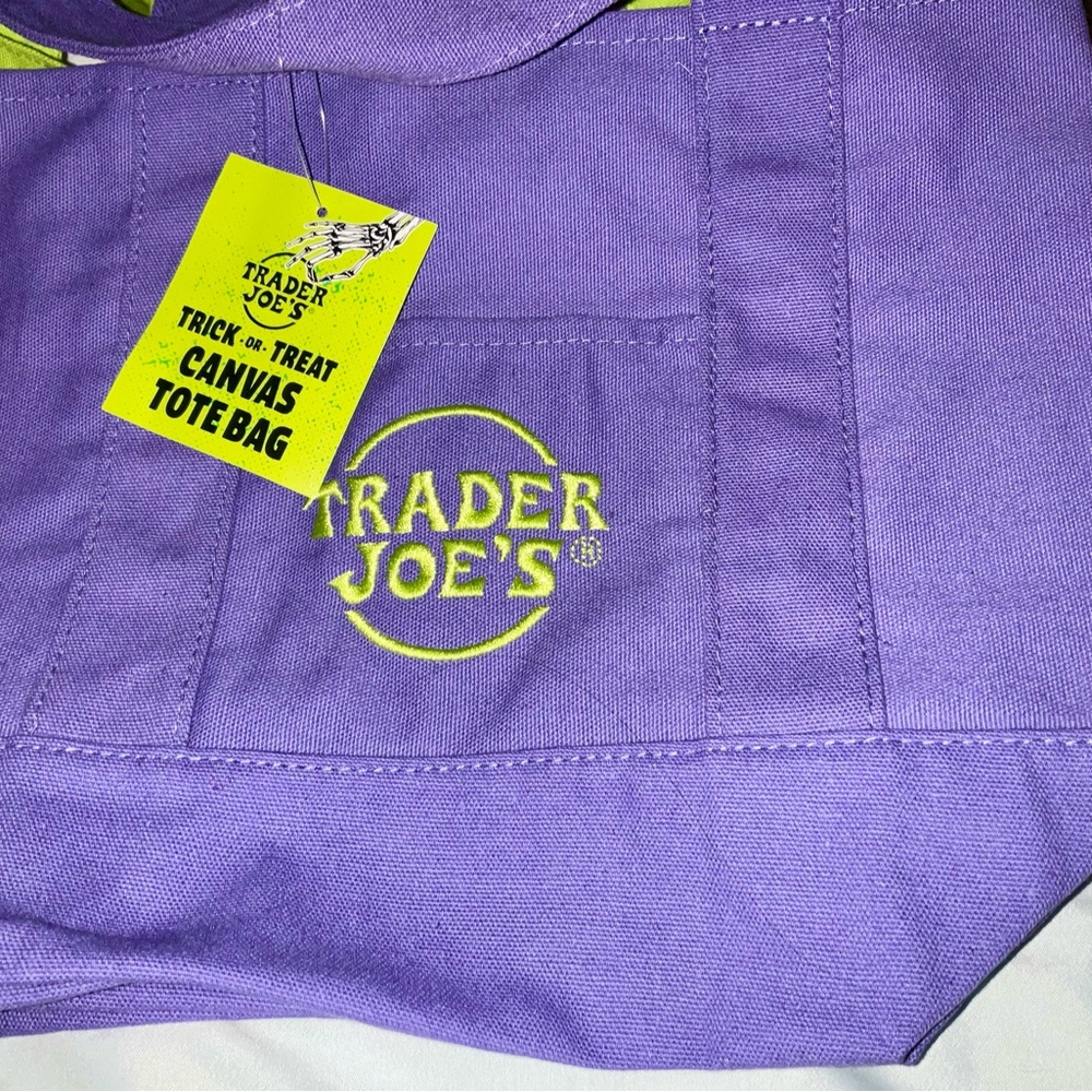 2 Trader Joe trick-or-treat tote bags